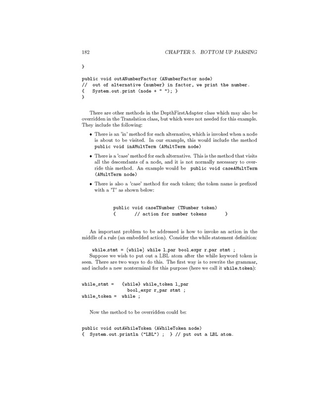 Compiler Design: Theory, Tools, and Examples - Page 182